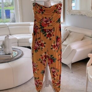 Boho Chic Strapless Jumpsuit, size 2X